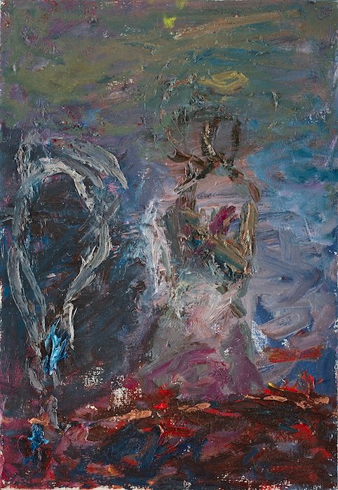 Eternal Dreamer — 40 × 28 cm, oil on canvas, 2025