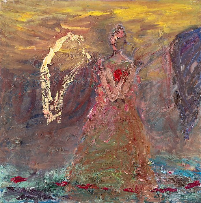 Fond Heart — 50 × 50 cm, oil on canvas, 2025