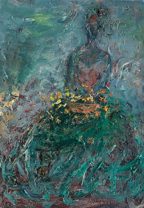 Gathered Stars — 40 × 28 cm, oil on canvas, 2025
