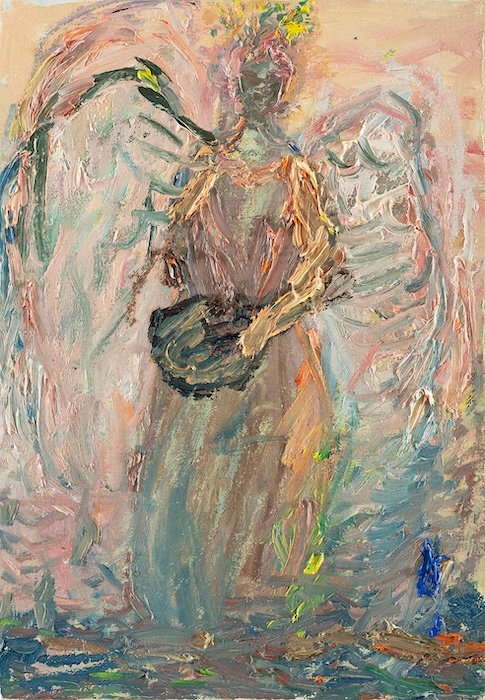 In the Heavens — 40 × 28 cm, oil on canvas, 2025