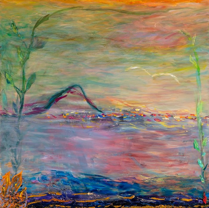 Journeys to Eternity — 150 × 150 cm, oil on canvas, 2024