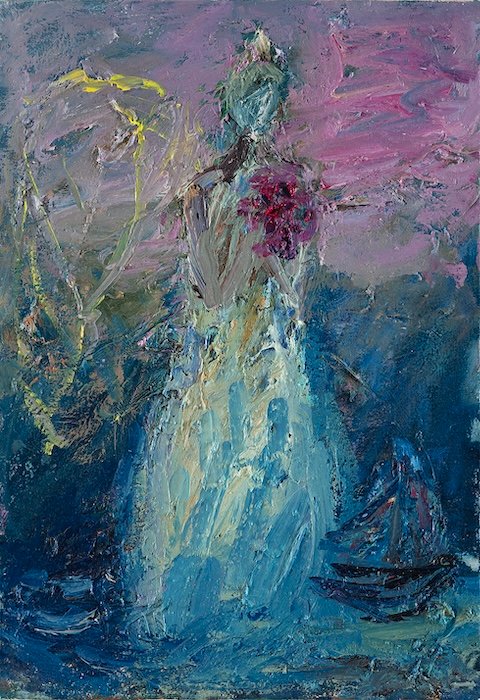 Night Shift — 40 × 28 cm, oil on canvas, 2025