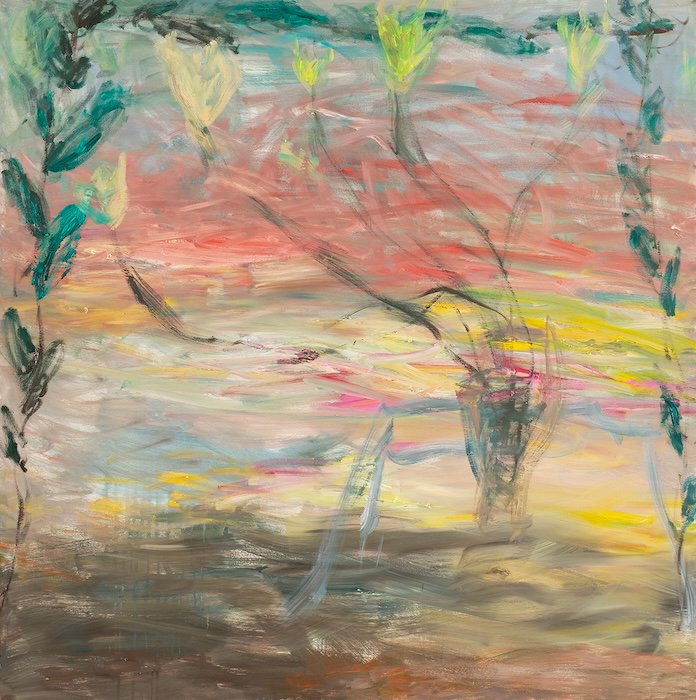 On Vacation — 130 × 130 cm, oil on canvas, 2025