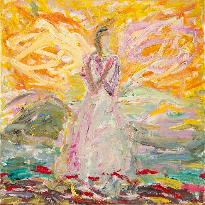 Somewhere There Is Great Peace — 50 × 50 cm, oil on canvas, 2025