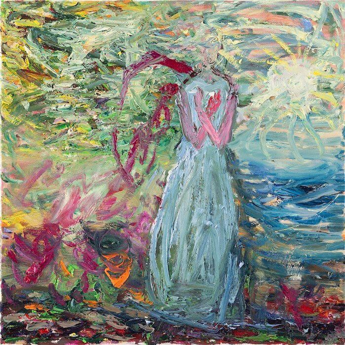 Stars Abound — 50 × 50 cm, oil on canvas, 2025