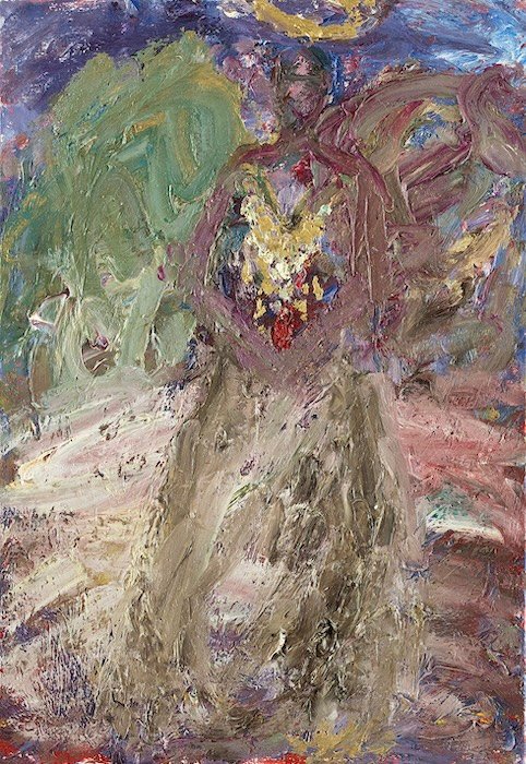 The One Responsible for the Stars — 40 × 28 cm, oil on canvas, 2025